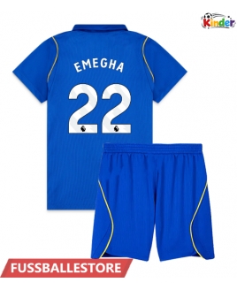 Günstige Chelsea Emmanuel Emegha #22 Heimtrikotsatz Kinder 2026-27 Kurzarm (+ Kurze Hosen)